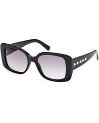 Swarovski - Sk0373 01B Outlet Sunglasses Acetate Squared Normal Shaded - Lyst