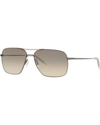 Oliver Peoples - Ov1150S Clifton 528932 Sunglasses Metal Squared Normal - Lyst
