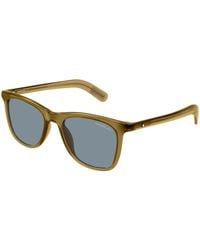 Montblanc - Mb0496S 005 Sunglasses Acetate Squared Anti-Glare - Lyst