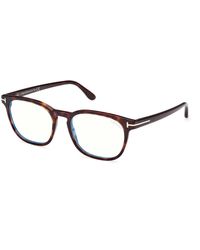 Tom Ford - Ft5868-B 052 Optical Frames Acetate Squared Normal - Lyst