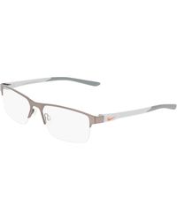 Nike - 8159 070 Optical Frames Metal Squared Normal - Lyst