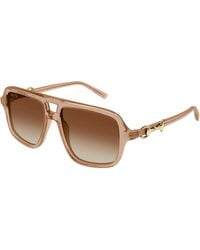Gucci - Gg2052S 010 Sunglasses Acetate Pilot - Lyst