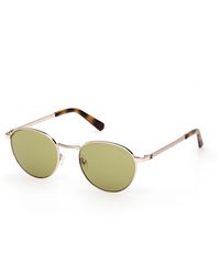 Guess - Gu00272 32N Sunglasses Metal Round Normal - Lyst