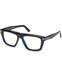 Tom Ford - Ft6059-B 001 Optical Frames Acetate Squared Normal - Lyst
