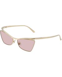 Jimmy Choo - Jc4014H 3006/5 Sunglasses Metal Cat Eye Normal - Lyst