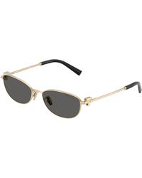 Tiffany & Co. - Tf3115 6021S4 Sunglasses Steel Round Normal - Lyst