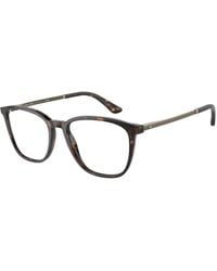 Giorgio Armani - Ar7250 5026 Optical Frames Acetate Transparent Squared Normal - Lyst
