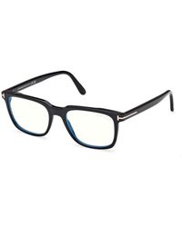 Tom Ford - Ft6080-B 001 Optical Frames Acetate Squared Normal - Lyst
