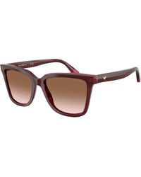 Emporio Armani - Ea4261 632013 Sunglasses Acetate Geometric Normal Shaded - Lyst