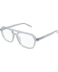 Saint Laurent - Sl 905 Opt 003 Optical Frames Acetate Transparent Squared - Lyst