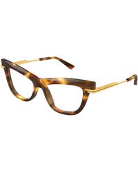 Bottega Veneta - Bv1266O 005 Optical Frames Acetate Transparent Cat Eye - Lyst