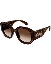 Chloé - Ch0234S 002 Sunglasses Acetate Round - Lyst