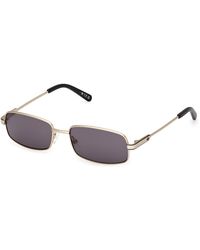 adidas - Or0138 32A Sunglasses Metal Smoke Squared Normal - Lyst