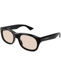 Saint Laurent - Sl 815 Romy Opt 003 Optical Frames Acetate Transparent Squared - Lyst