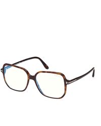 Tom Ford - Ft5578-B 56 Optical Frames Acetate Geometric Normal - Lyst