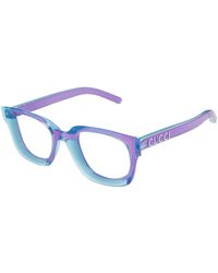 Gucci - Gg1721O 003 Optical Frames Injected Transparent Squared - Lyst