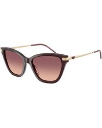 Emporio Armani - Ea4251 62658D Sunglasses Acetate Cat Eye Normal Shaded - Lyst