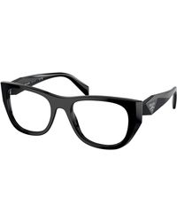 Prada - Pr 21Zv 16K1O1 Optical Frames Acetate Transparent Geometric Normal - Lyst