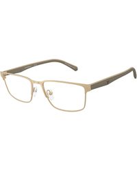 Emporio Armani - Ea1175 3002 Optical Frames Metal Squared Normal - Lyst