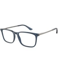 Giorgio Armani - Ar7249 6035 Optical Frames Acetate Transparent Squared Normal - Lyst