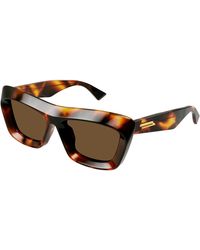 Bottega Veneta - Bv1283S 002 Sunglasses Acetate Squared - Lyst