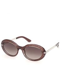 Guess - Gu00355 69F Sunglasses Injected Round Normal - Lyst
