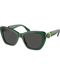 Swarovski - Sk6018 104587 Sunglasses Acetate Cat Eye Normal - Lyst