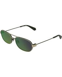 Calvin Klein - Ckj26202S 720 Sunglasses Metal Round Normal - Lyst
