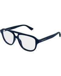 McQueen - Am0574O 003 Optical Frames Acetate Transparent Pilot - Lyst
