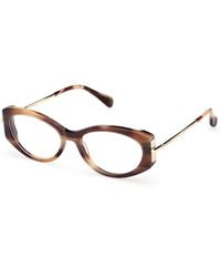 Max Mara - Mm5204 047 Optical Frames Acetate Round Normal - Lyst