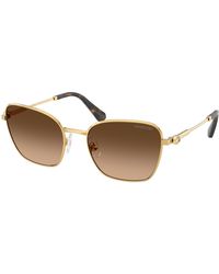 Swarovski - Sk7029 400774 Sunglasses Metal Pilot Normal Shaded - Lyst