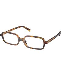 Miu Miu - Mu 01Yv 14L1O1 Optical Frames Acetate Squared Normal - Lyst