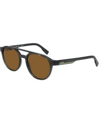 Lacoste - L6008S 035 Sunglasses Bio-Inject Round Normal Normal - Lyst