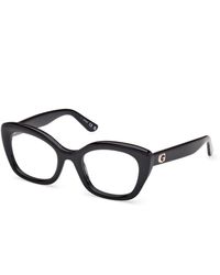 Guess - Gu50225 052 Optical Frames Acetate Squared Normal - Lyst