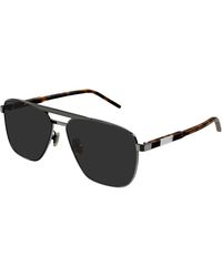 Gucci - Gg1164S 001 Sunglasses Metal Squared Normal - Lyst
