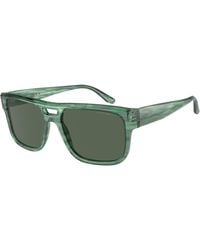 Emporio Armani - Ea4197 516871 Sunglasses Acetate Squared Normal - Lyst