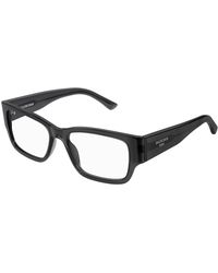 Balenciaga - Bb0371O 001 Optical Frames Acetate Transparent Squared - Lyst