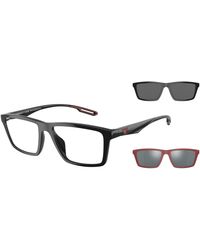 Emporio Armani - Ea4189U 50171W Sunglasses Injected Transparent Squared Normal - Lyst