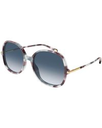 Chloé - Ch0383S 001 Sunglasses Acetate Round - Lyst