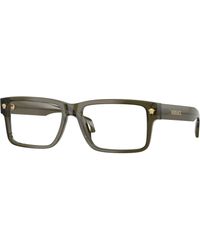 Versace - Ve3391U 5542 Optical Frames Acetate Transparent Squared Normal - Lyst