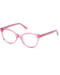 Guess - Gu50267 075 Optical Frames Acetate Round Normal - Lyst