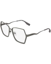 KARL LAGERFELD - Kl368 265 Optical Frames Metal Squared Normal - Lyst