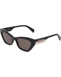 Liu Jo - Lj807S 001 Sunglasses Bio-Inject Smoke Squared Normal - Lyst