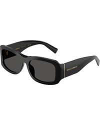 Dolce & Gabbana - Dg4503 501/87 Sunglasses Acetate Squared Normal - Lyst