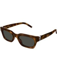 Saint Laurent - Sl M175/F 003 Sunglasses Acetate Squared - Lyst