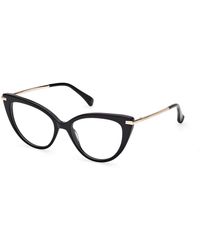 Max Mara - Mm5145 001 Optical Frames Acetate Cat Eye Normal - Lyst