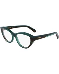 Ferragamo - Sf3011 336 Optical Frames Acetate Cat Eye Normal - Lyst