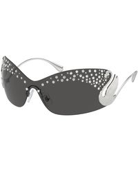 Swarovski - Sk7020 400187 Sunglasses Metal Geometric Normal - Lyst