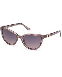 Guess - Gu00189 20B Sunglasses Injected Smoke Cat Eye Normal - Lyst