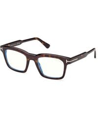 Tom Ford - Ft6122-B 052 Optical Frames Acetate Squared Normal - Lyst